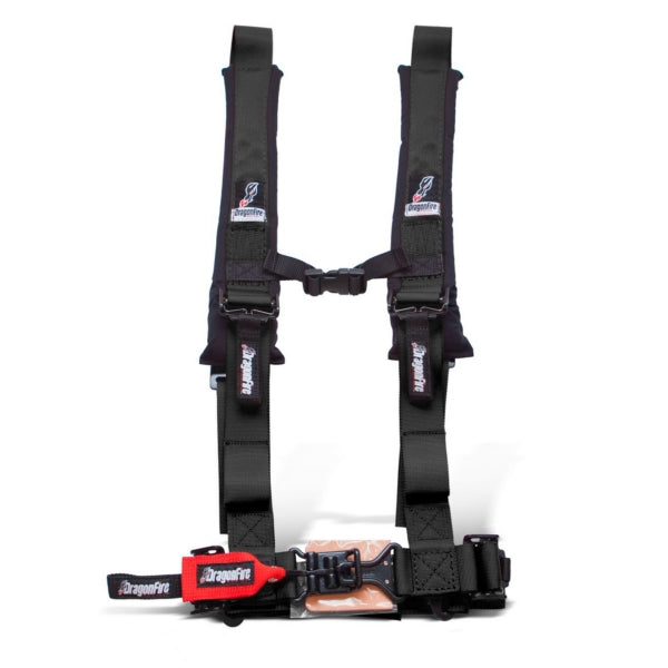 DRAGON FIRE RACING HARNESS 2" SEWN IN UNIV BK 521271