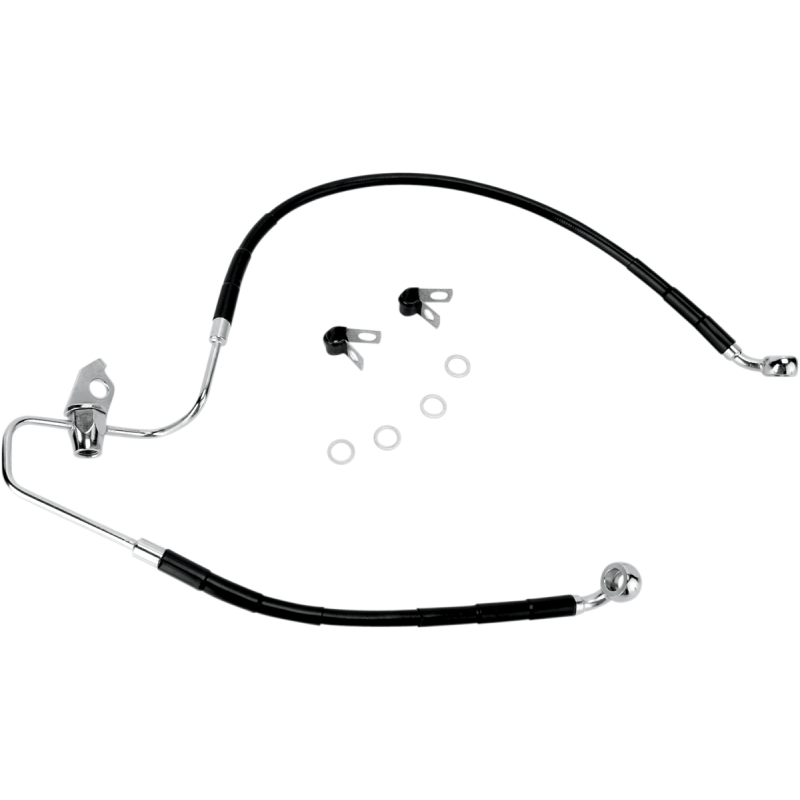 DRAG SPECIALTIES 05-07 FLHT,FLHR,FLHX,FLTR BK LINE KIT 640229-BLK