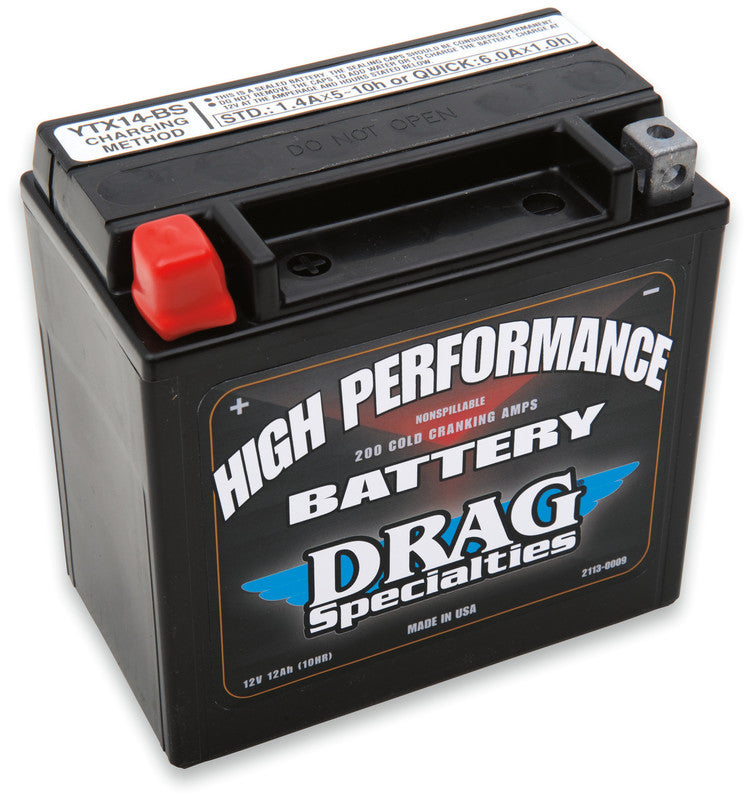 DRAG SPECIALTIES BATTERIES YTX14 FA DRAG BATTERY(65948-00) DRGM7RH4S