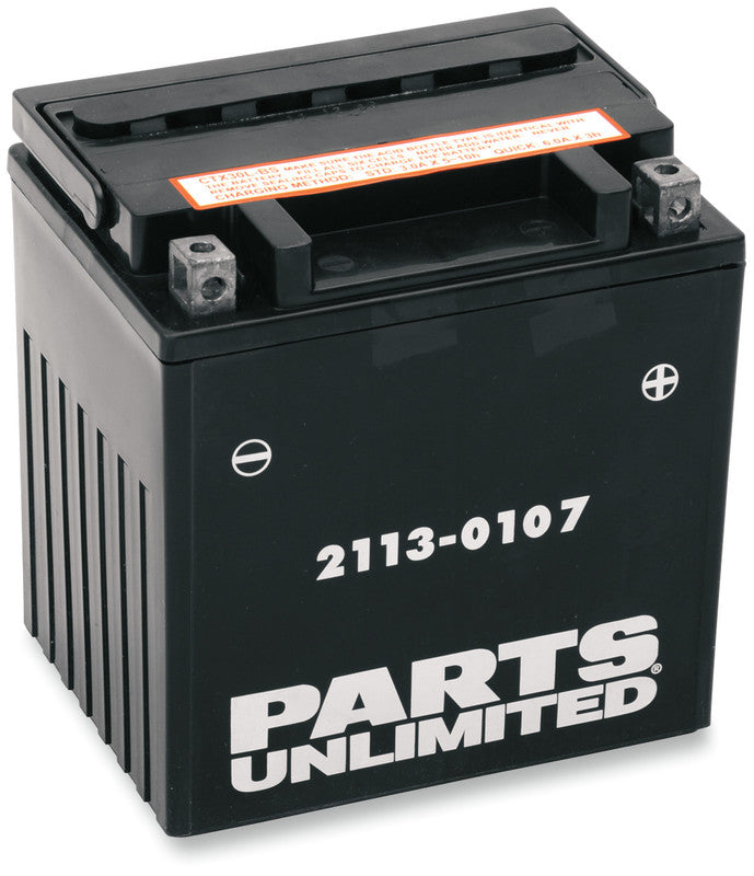 PARTS UNLIMITED BATTERIES CTX30L-BS  W/ACID PACK PC CTX30L-BS