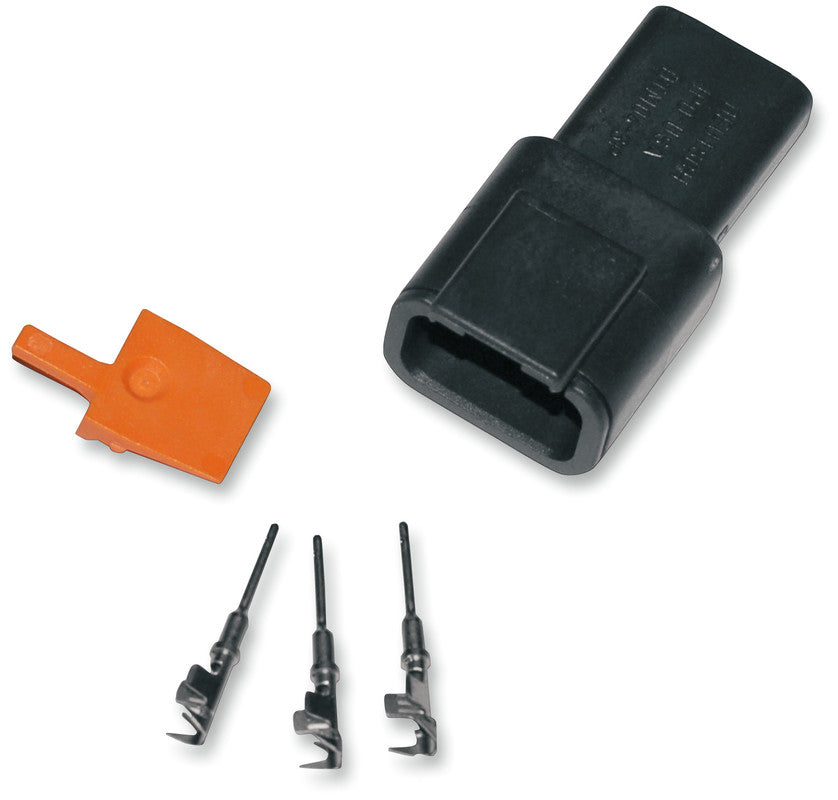 NAMZ DEUTSCH FEMALE CONNECTOR 3 PIN W/TERM/WE MDR-3B