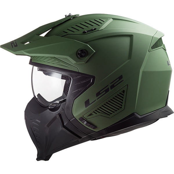 LS2 HELM DRIFTER SOLID MAT MILITARY GR M 606-1093