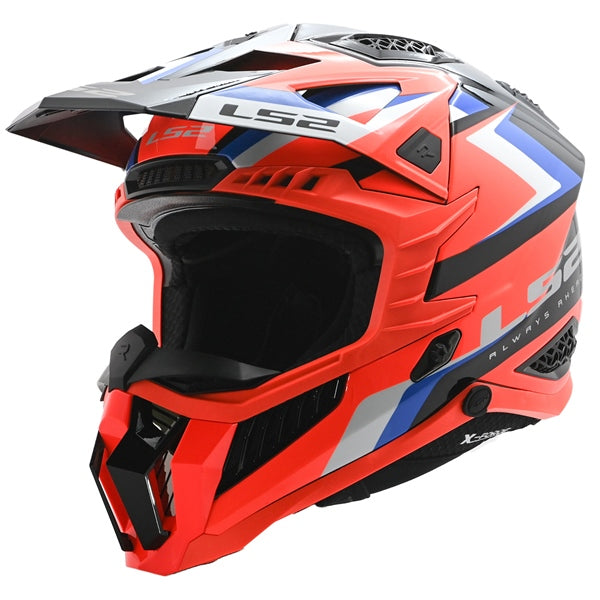 LS2 HELM X-FORCE SPRINT BK/OG/BL/WH XL LS2 703-1105