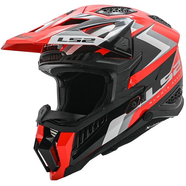LS2 HELM X-FORCE SPRINT RD/BK/GY/WH M LS2 703-1113