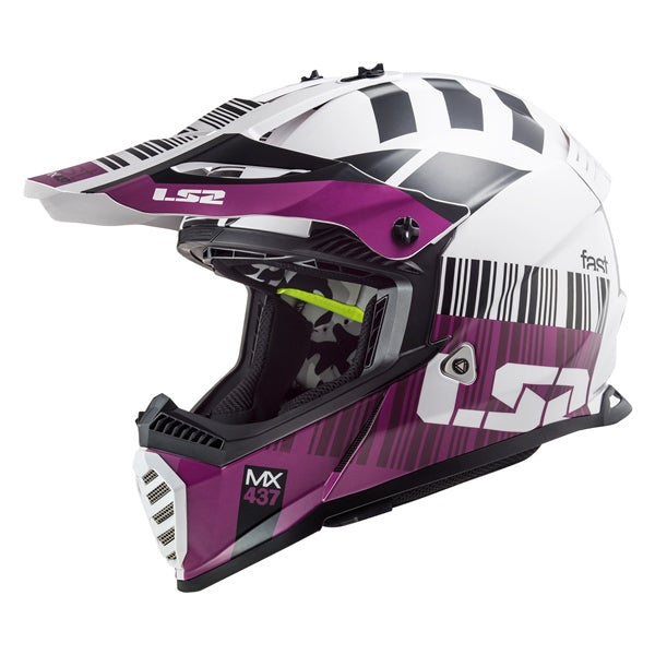 LS2 HELM GATE XCODE GLOSS WH/PR S LS2 437G-1322