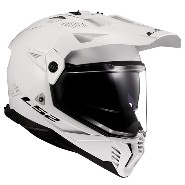 LS2 HELM BLAZE II SOLID W/SUNV GLOSS WH 3XL 702-1027