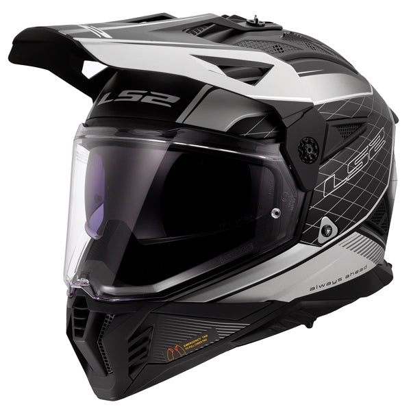 LS2 HELM BLAZE II MERIDIAN W/SUNV BK/LGY S 702-1132