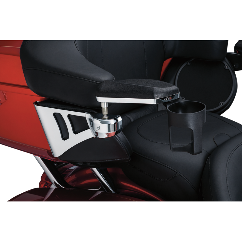KURYAKYN PASSENGER ARMRESTS F/14-19 FLHT/TRIKE CHR PN 8955 KUR8955