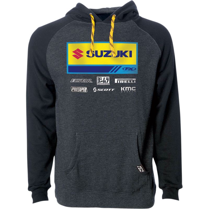 FACTORY EFFEX-APPAREL HOODY SUZ RACE21 CH/BK MD 24-88422