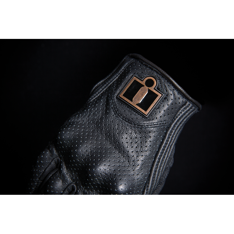 ICON PURSUIT WM PERF GLOVE BK MD 3302-0801