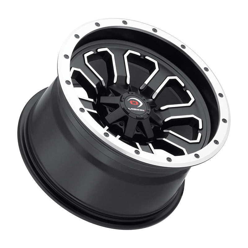 VISION WHEELS XUTV WHEEL COMMANDER 14X7 (4+3) 4/136 MATTE BK M/F 548-147136MBMF4