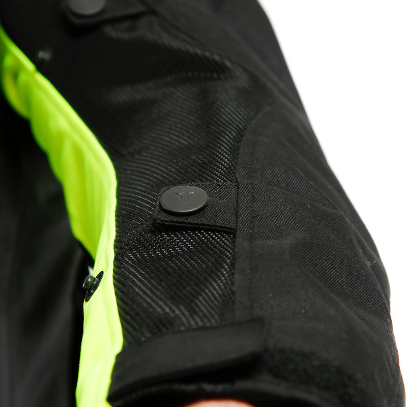DAINESE SAURIS 2 D-DRY JACKET BLACK/BLACK/FLUO-YELLOW 1654624-N49-56