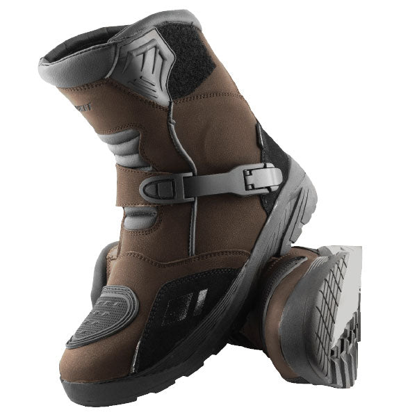 JOE ROCKET WHISTLER ADVENTURE MOTORCYCLE BOOT 12 BROWN/BLACK 4-006412
