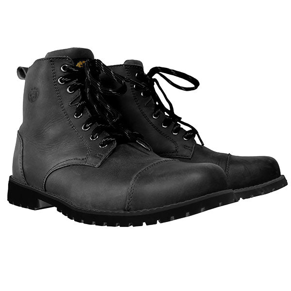 HELGRADE MEN'S REEVES LEATHER BOOTS 11 BLACK 8-300076