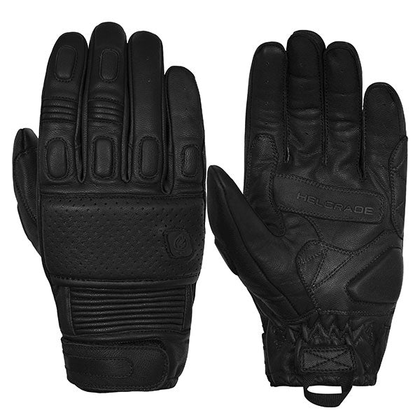HELGRADE MEN'S ROURKE LEATHER GLOVES SMALL BLACK 8-203012