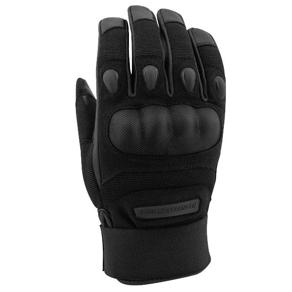 SPEED AND STRENGTH MEN'S CALL TO ARMS MOTORCYCLE GLOVES XL BLACK 4-312567