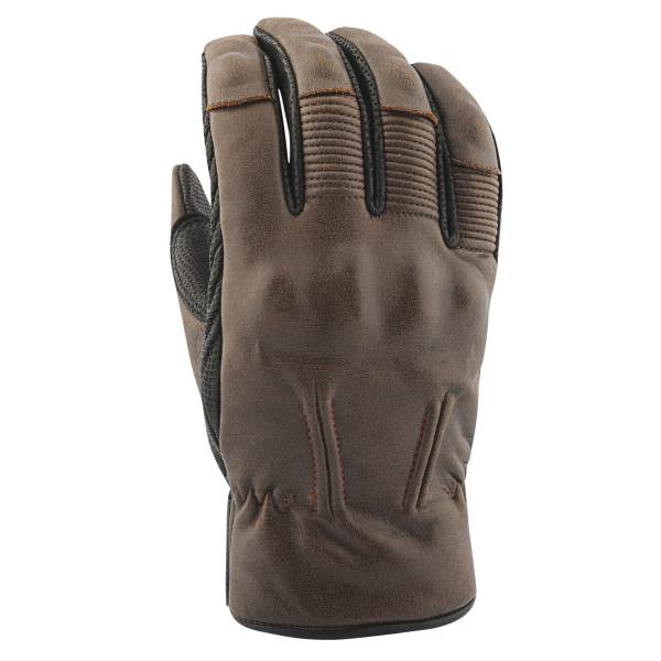 JRC GASTOWN LEATHER GLOVES MEDIUM - BROWN 24-74089