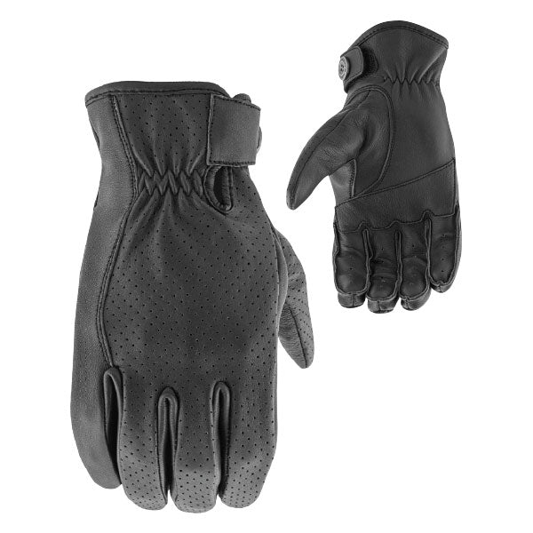JRC ROCKET 67 PERFORATED LEATHER GLOVES XL - BLACK 4-340607