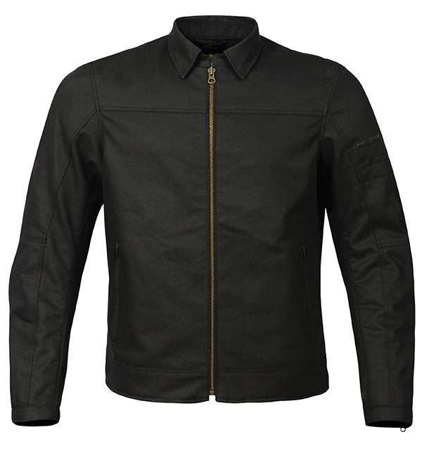 HELGRADE NORTON MEN'S WAXED JACKET BLACK 2XL 8-007016