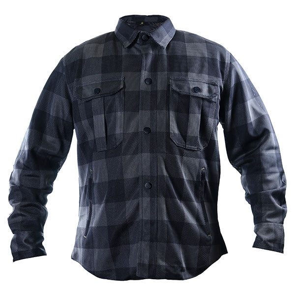 HELGRADE MEN'S CORNELL MESH MOTO SHIRT BLACK LARGE 8-008014
