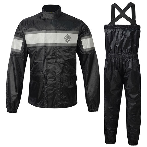 HELGRADE WATERS 2-PIECE RAIN SUIT MEDIUM BLACK 8-010013