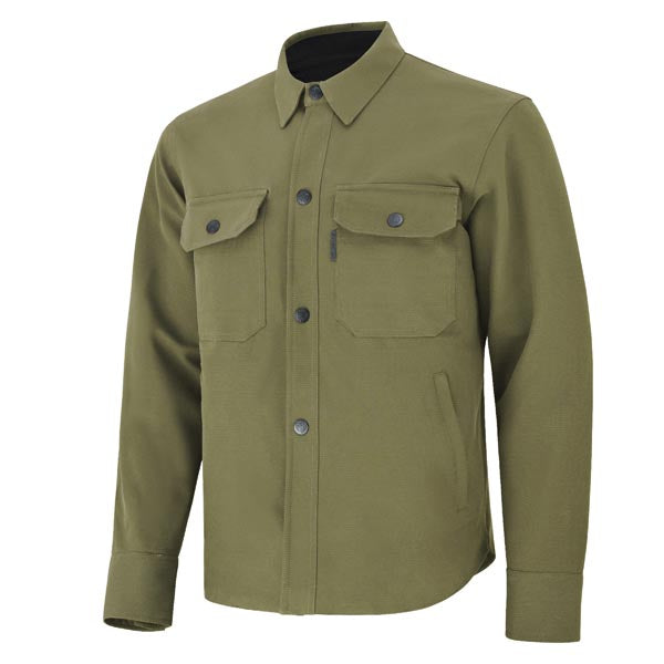 HELGRADE HARRISON WATERPROOF TEXTILE MOTO SHIRT OLIVE LARGE 8-018414