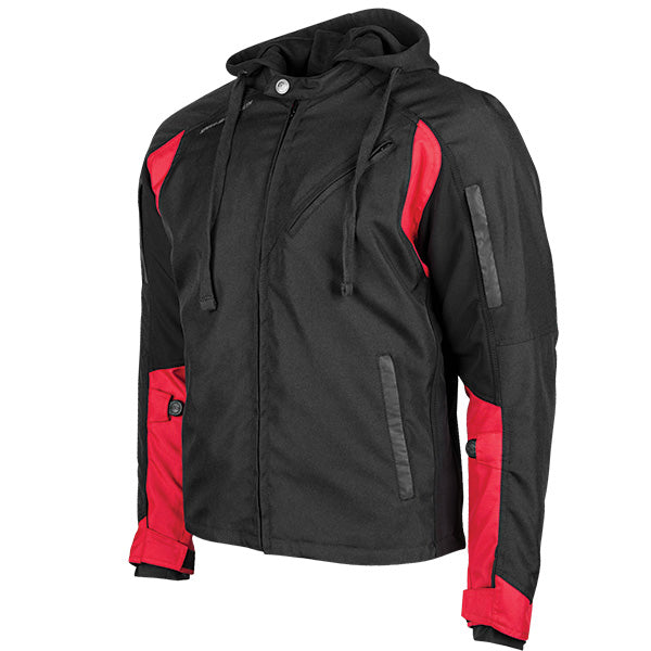 SPEED AND STRENGTH MEN'S FAST FORWARD TEXTILE MOTORCYCLE JACKET SMALL RED 884428
