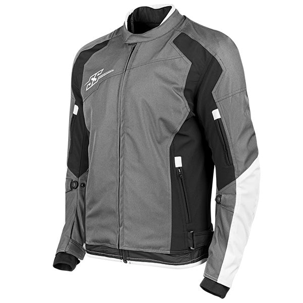 SPEED AND STRENGTH SURE SHOT TEXTILE MOTORCYCLE JACKET SMALL WHITE 884645