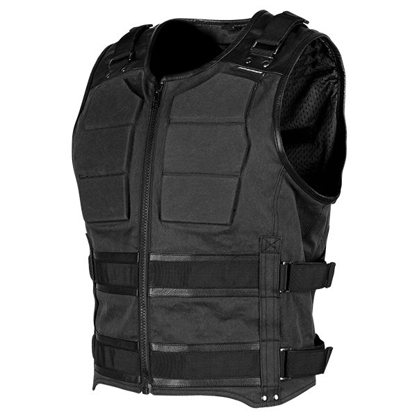 SPEED AND STRENGTH MEN'S TRUE GRIT ARMORED MOTORCYCLE VEST MEDIUM BLACK 880132