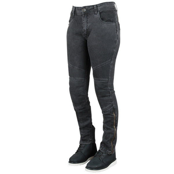 SPEED AND STRENGTH WOMEN'S STREET SAVVY SLIM FIT REINFORCED PANTS 6 REGUALR BLACK 900024