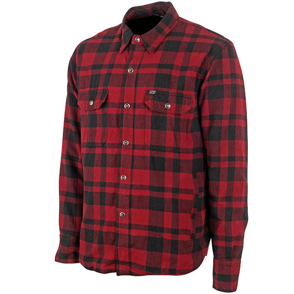 SPEED AND STRENGTH MEN'S BLACK NINE 2.0 MOTO SHIRT MEDIUM RED/BLACK SSC23130-29