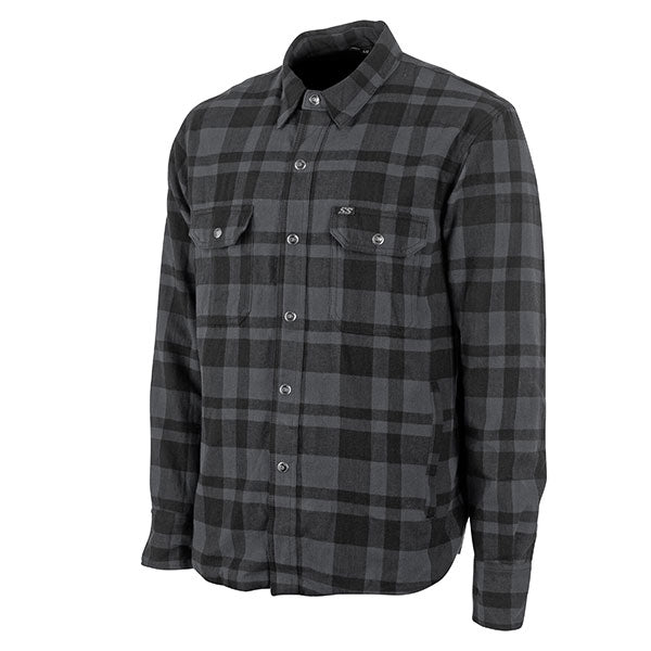 SPEED AND STRENGTH MEN'S BLACK NINE 2.0 MOTO SHIRT XS GREY/BLACK 4-615453
