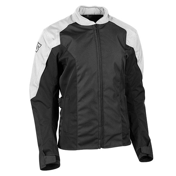 SPEED AND STRENGTH MAD DASH WOMENS TEXTILE MOTORCYCLE JACKET MEDIUM BLACK/WHITE 4-616155