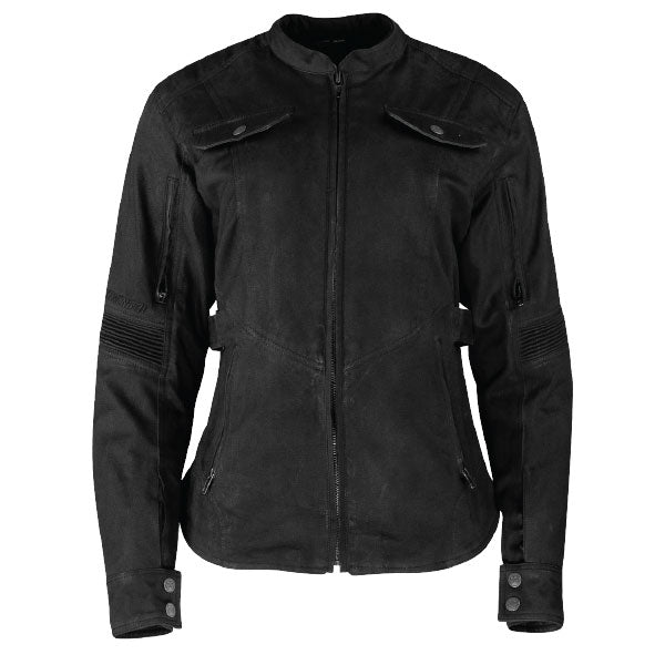 SPEED AND STRENGTH FAST TIMES WOMENS MOTORCYCLE JACKET 2XL BLACK 4-619308