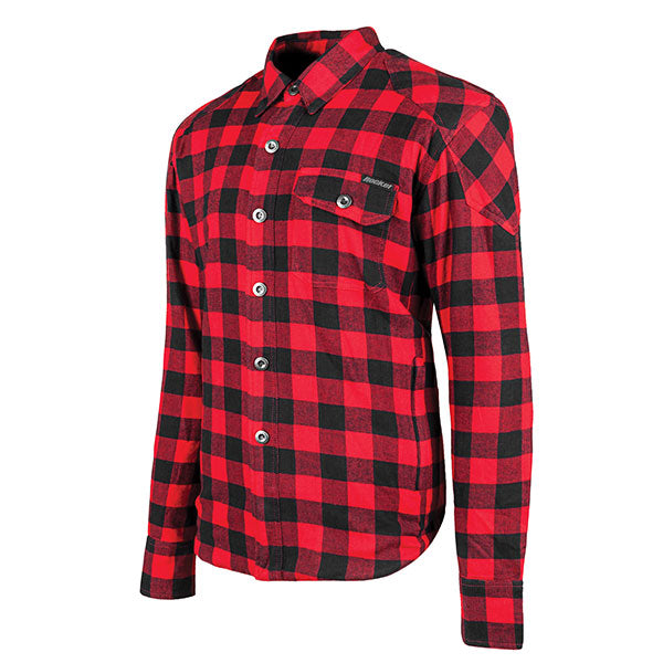 JOE ROCKET MEN'S MISSION ARMOURED MOTO SHIRT XS RED/BLACK 4-641613