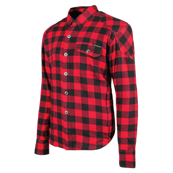 JOE ROCKET MEN'S MISSION ARMOURED MOTO SHIRT SMALL RED/BLACK 4-641614