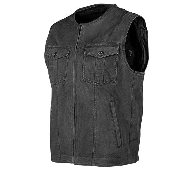 JRC MISSION DENIM VEST SMALL - BLACK 4-641654
