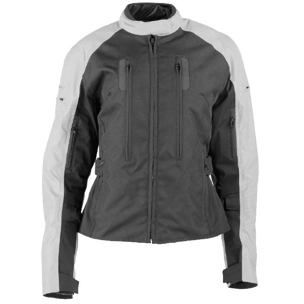 JOE ROCKET WOMEN'S VICTORIA TEXTILE JACKET XS WHITE/GREY 4-643493