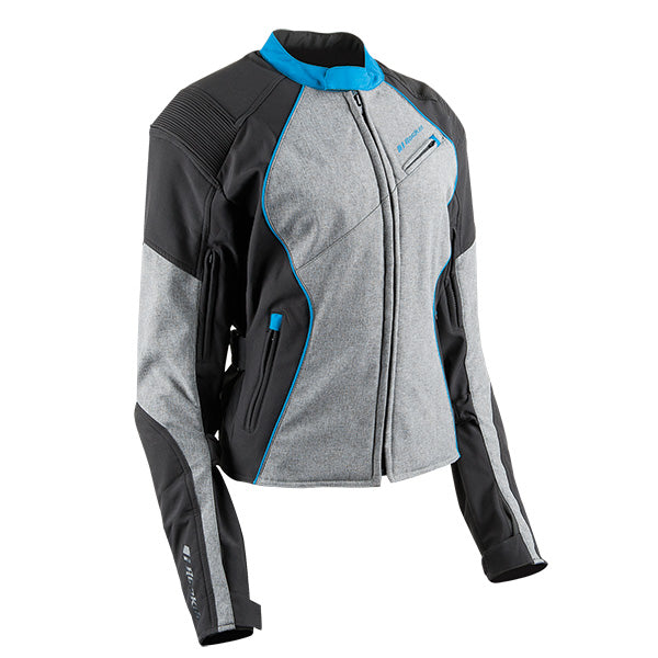 JOE ROCKET WOMEN'S AURORA TEXTILE JACKET XS GREY/TEAL 4-644653