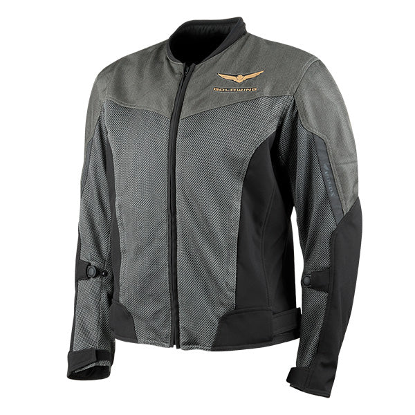 JOE ROCKET MENS HONDA GOLDWING TEXTILE JACKET SMALL GREY/BLACK 4-645654