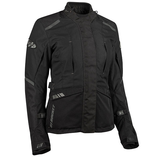 JOE ROCKET WOMENS BALLISTIC 16.0 WATERPROOF ADVENTURE JACKET MEDIUM BLACK JRC24210-3