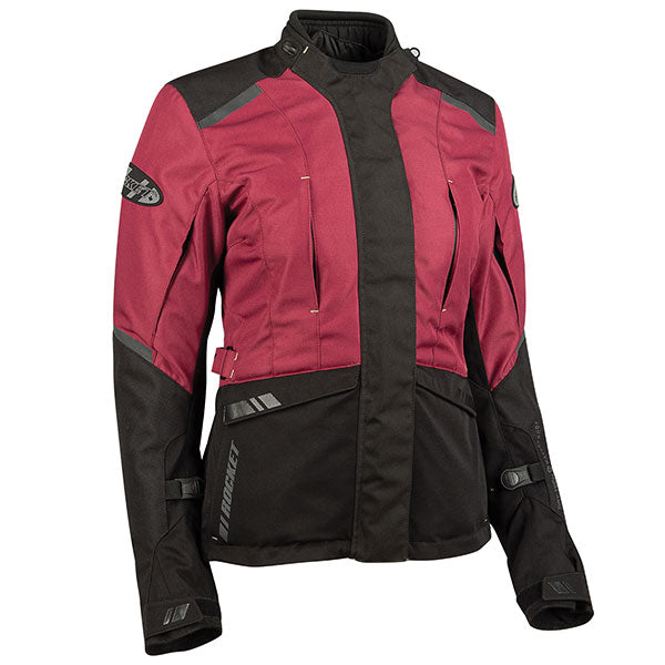 JOE ROCKET WOMENS BALLISTIC 16.0 WATERPROOF ADVENTURE JACKET MEDIUM MERLOT JRC24210-18