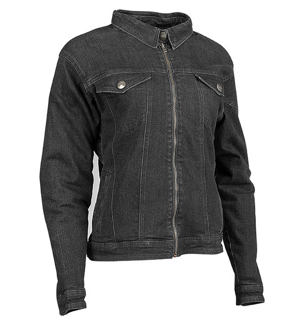 SPEED & STRENGTH WOMEN'S HEART & SOUL DENIM JACKET MEDIUM BLACK SSC24210-3