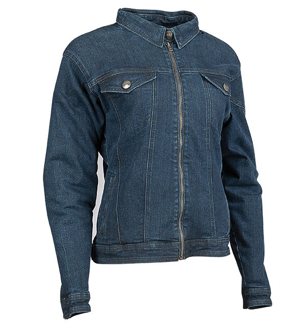 SPEED & STRENGTH WOMEN'S HEART & SOUL DENIM JACKET LARGE BLUE SSC24210-13