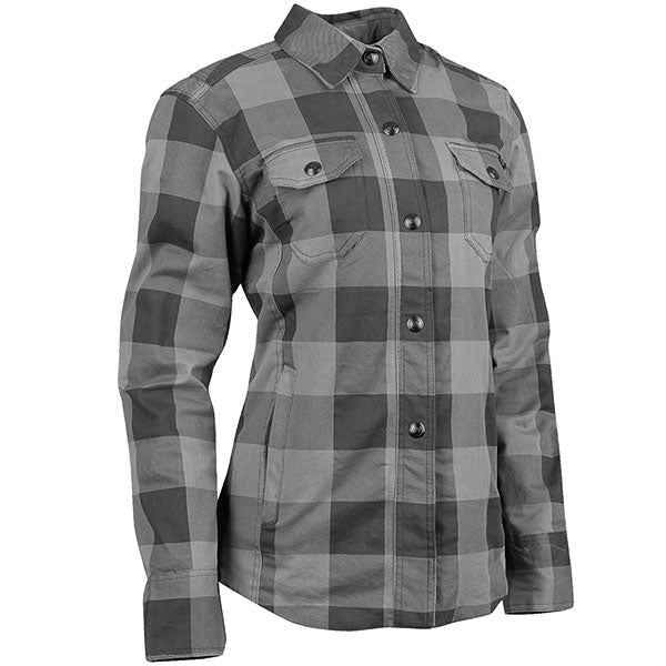 SPEED AND STRENGTH WOMEN'S SPEED SOCIETY ARMOURED MOTORCYCLE SHIRT MEDIUM GREY SSC24230-3