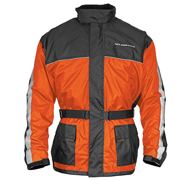 NELSON-RIGG SSJ SOLO STORM MOTORCYCLE RAIN JACKET SMALL ORANGE SSJ-ORG-01-SM
