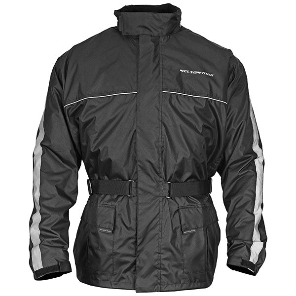 NELSON-RIGG SSJ SOLO STORM MOTORCYCLE RAIN JACKET LARGE BLACK SSJ-BLK-03-LG