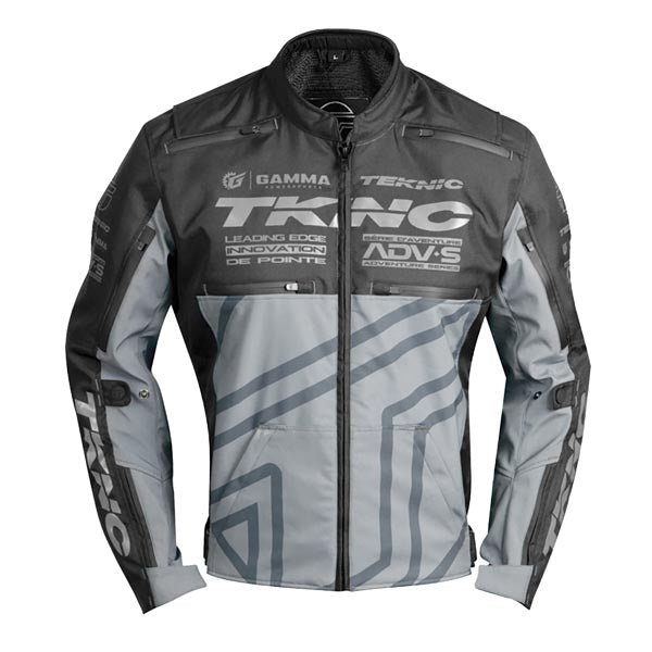 TEKNIC TRAVERSE MEN'S WATERPROOF TEXTILE JACKET GREY/BLACK MEDIUM 4-653055