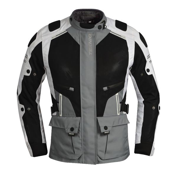 TEKNIC TERRAIN WOMEN'S WATERPROOF TEXTILE JACKET WHITE/BLACK/GREY SMALL 4-653254