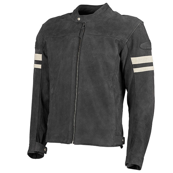JOE ROCKET CLASSIC 92 MEN'S LEATHER JACKET SMALL BLACK/WHITE JRC15100-13